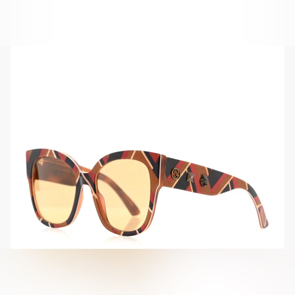 GUCCI Interlocking GG Acetate Square Frame Sungla… - image 2